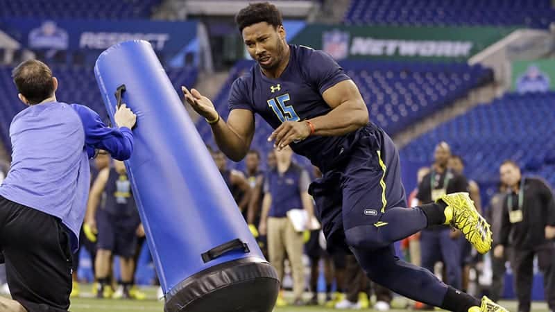 2019 NFL Combine Test Out -Kbands 3 Cone Drill 