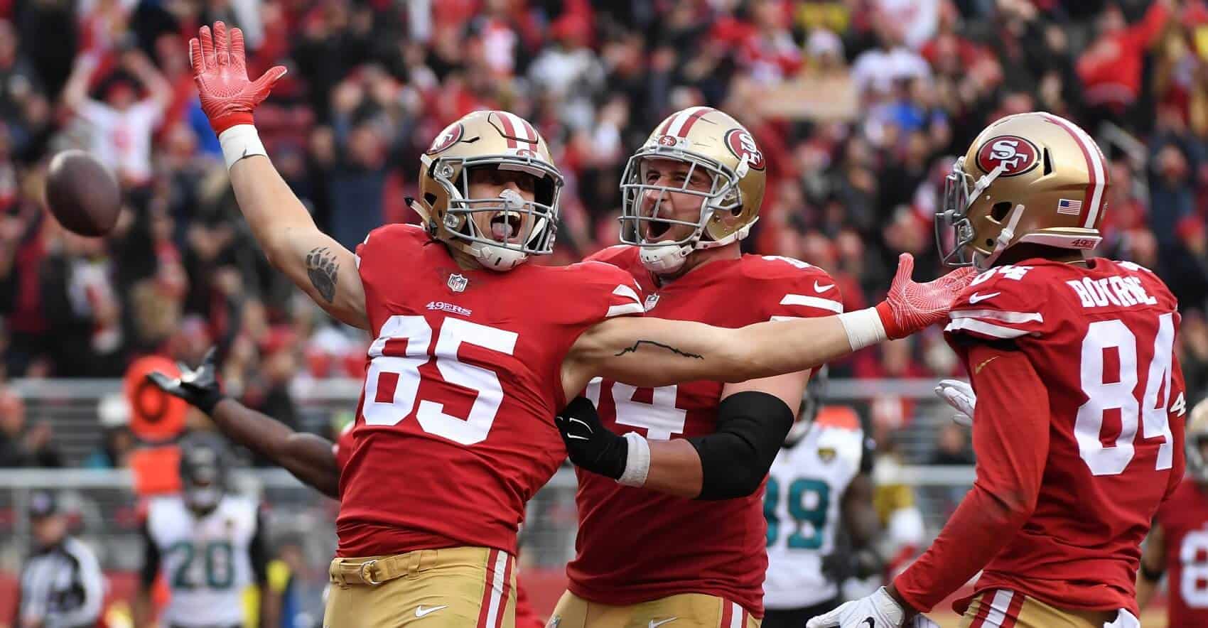 49ers star George Kittle 'very excited' to catch passes from Bills' Josh  Allen 