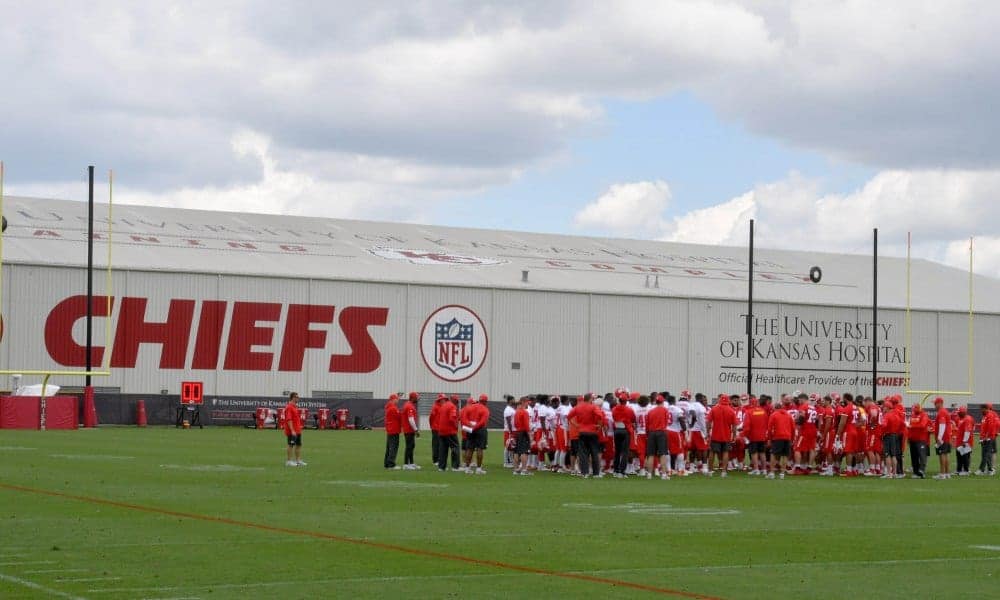 Kansas City Chiefs training camp held indoors Wednesday