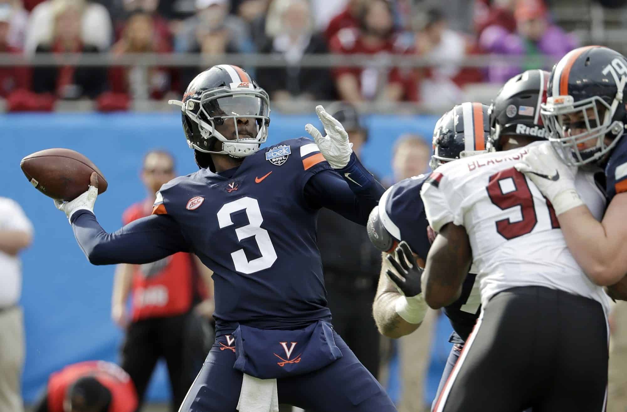 Former UVA QB Bryce Perkins may get first NFL start today vs. Chiefs