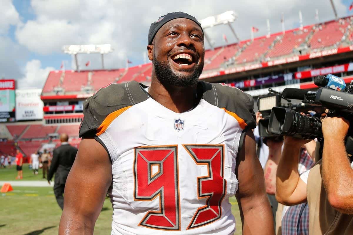 Ndamukong Suh wearing No. 93, just like Gerald McCoy