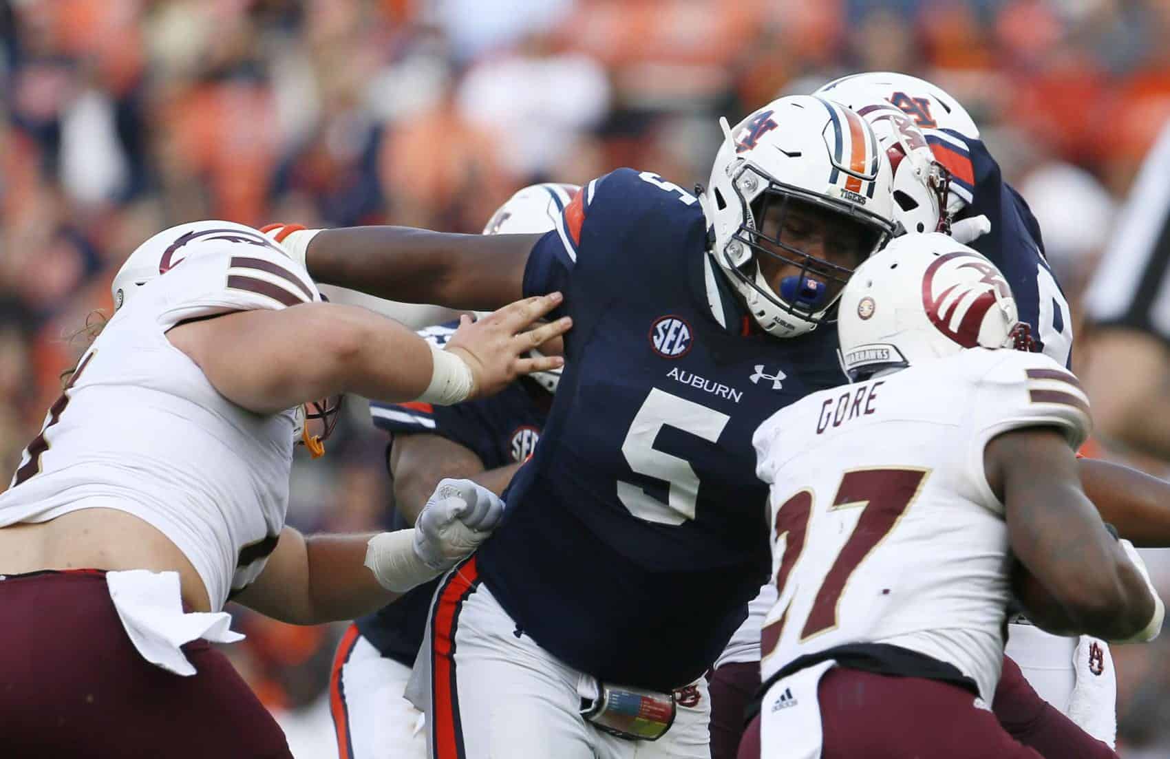 SEC Defensive Player of the Year Derrick Brown could go down as 1 of  Auburn's best