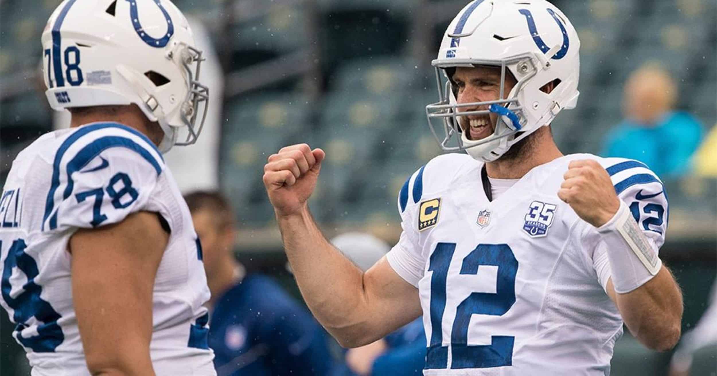 Andrew Luck Dresses as 'Capt. Andrew Luck' on 'Thursday Night Football'