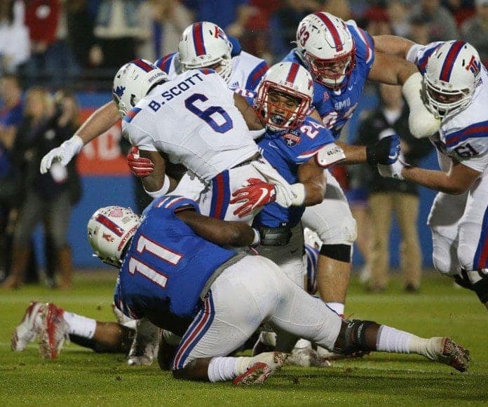 SMU linebacker Patrick Nelson