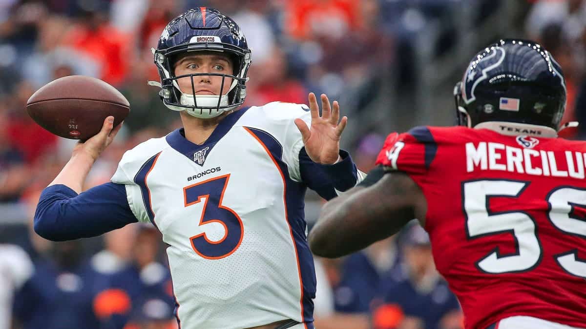 Broncos' Drew Lock focuses on Chiefs, not on his future