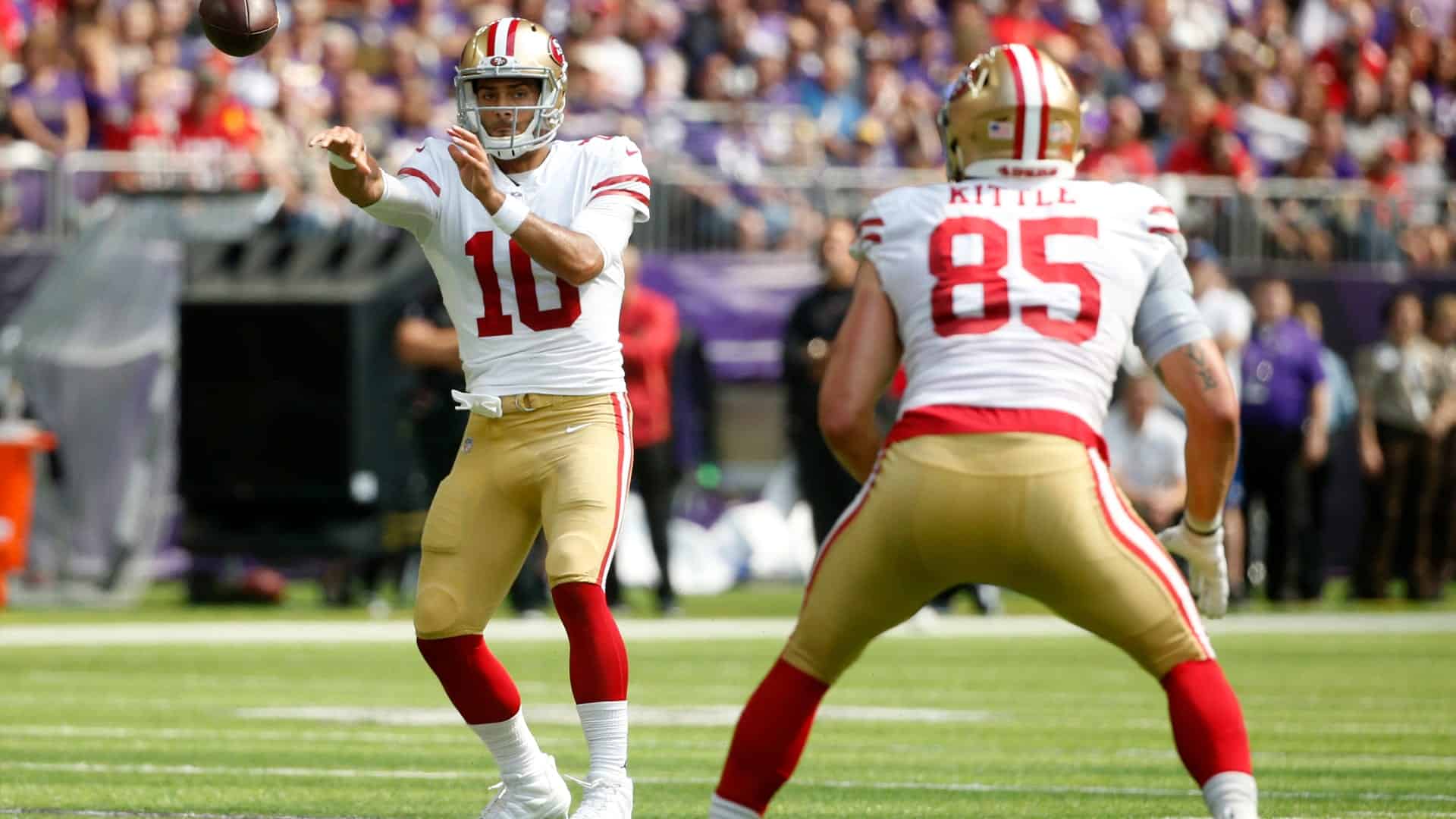 49ers white and gold jersey