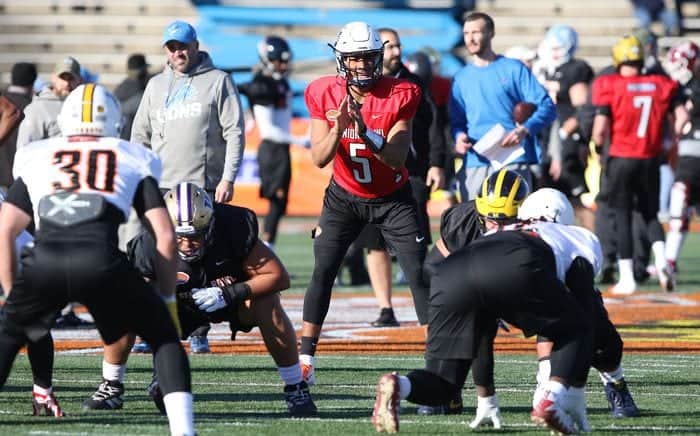 Utah State QB Jordan Love stands out at first Senior Bowl practice