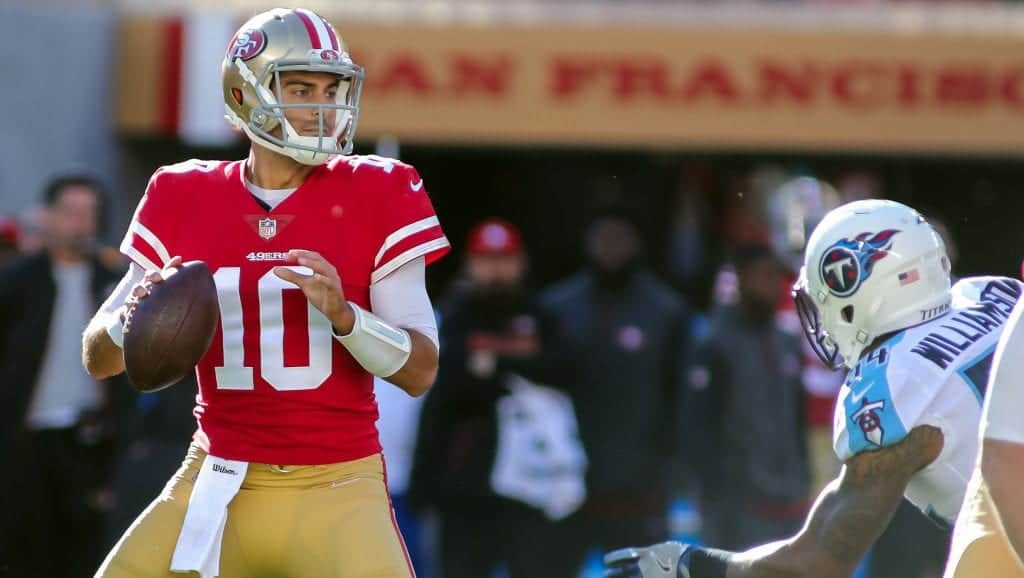 49ers' game grades vs. Titans: Struggles by Jimmy Garoppolo