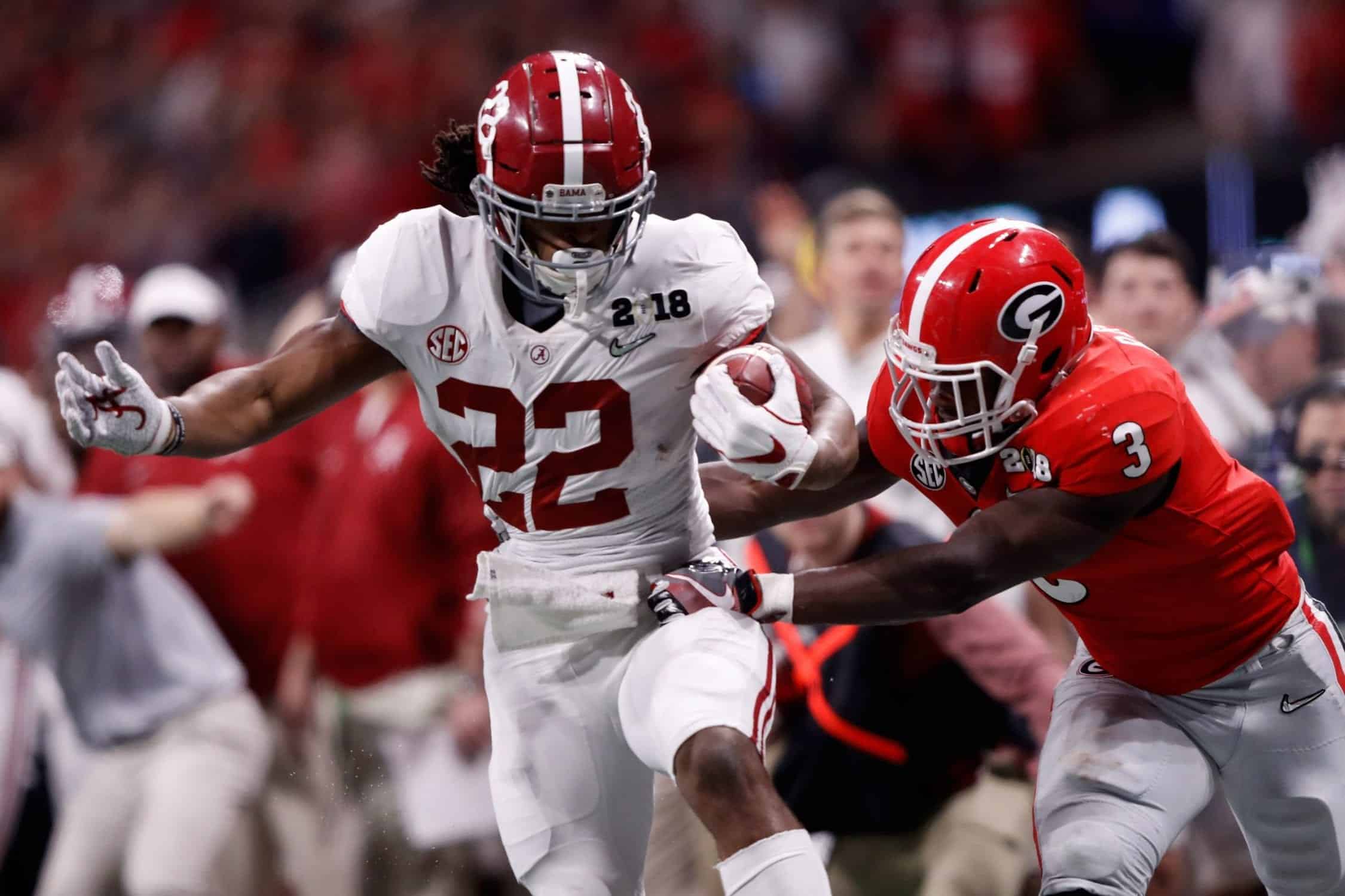 Najee Harris - Harris stacks up well against other Alabama running