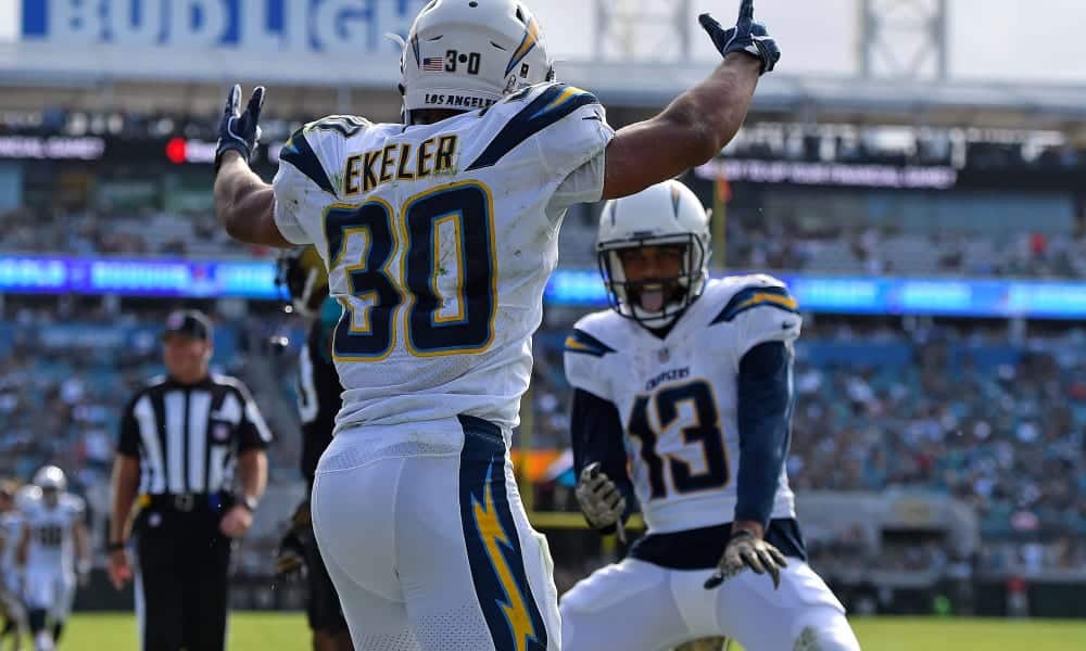 Chargers' Ekeler hits 100-reception mark for the season