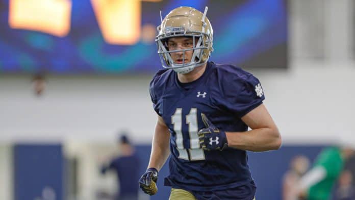 This Guy Plays Notre Dame Football: #11 Ben Skowronek, Wide Receiver - One  Foot Down