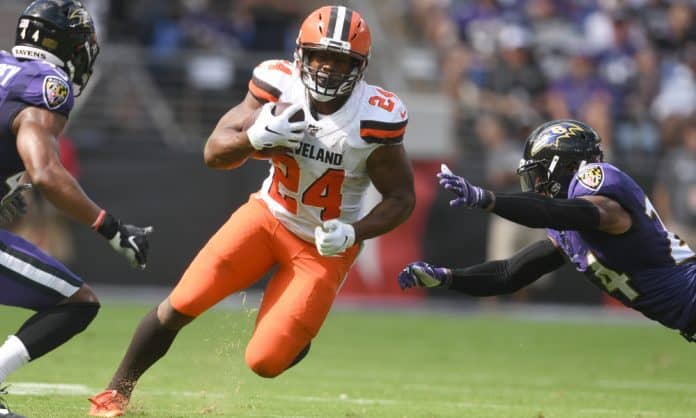 NFL: Betting: Nick Chubb 2020 season-long rushing yards prop bet