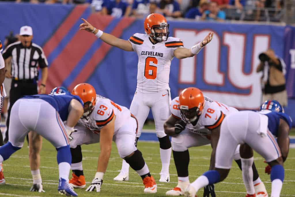 Browns vs. Giants Spreads for Sunday Night Football in Week 15