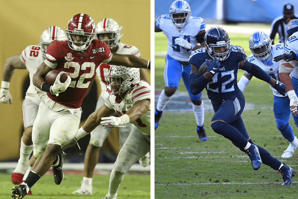 Najee Harris vs. Derrick Henry: Comparing the two Alabama RBs