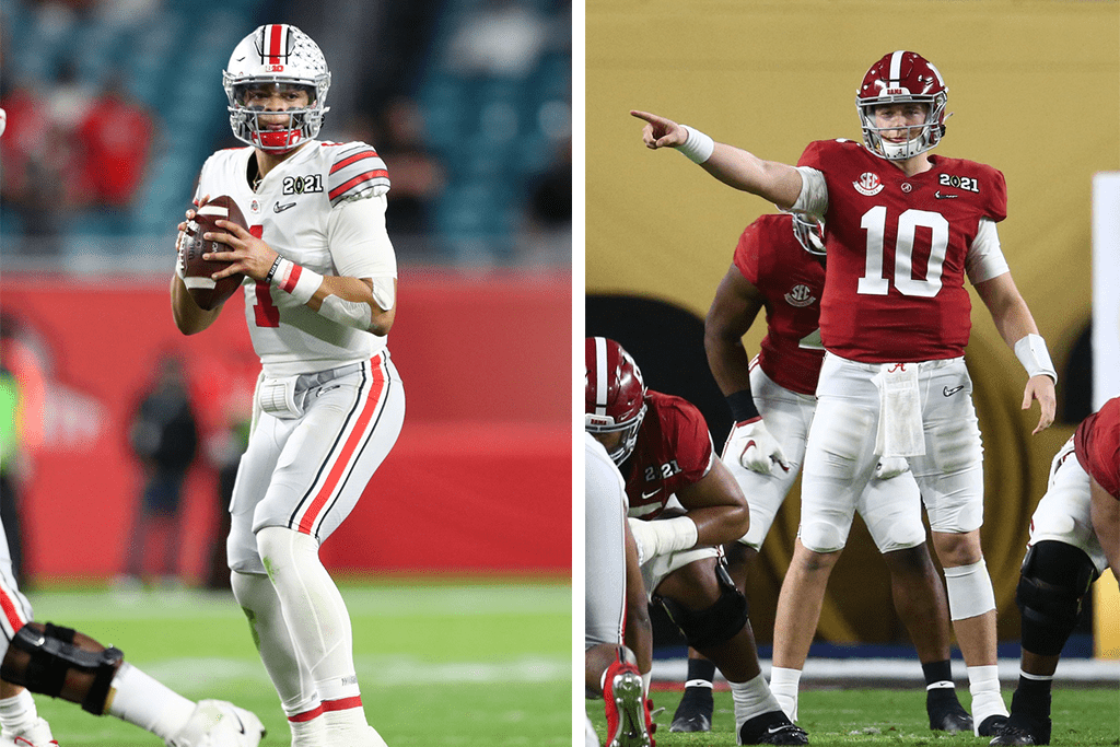 Justin Fields vs. Mac Jones: Which top QB will be drafted first in 2021 NFL Draft?