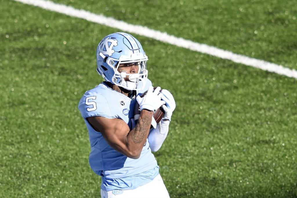 2021 NFL Draft: Wide receiver Dazz Newsome, North Carolina, Round