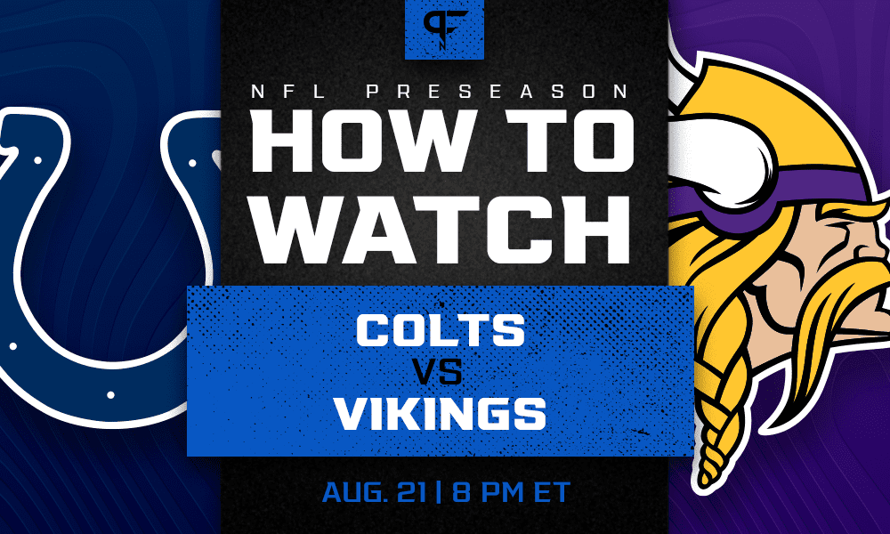 Colts vs. Vikings: How to watch, start time, odds, live streams, TV channel