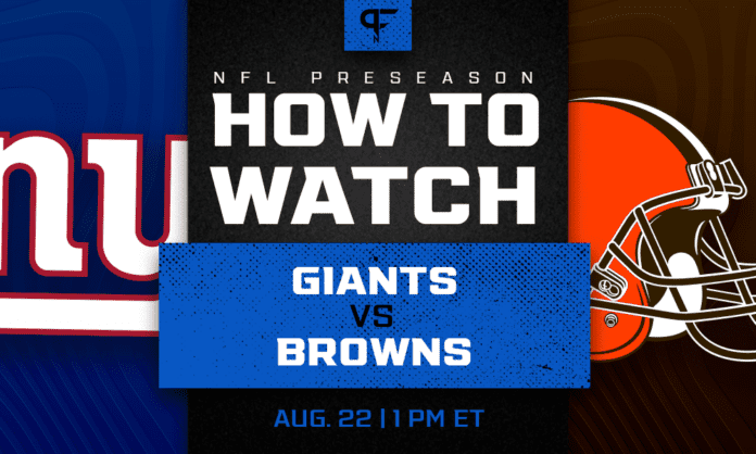 Giants vs. Browns: How to watch, start time, odds, live streams, TV channel