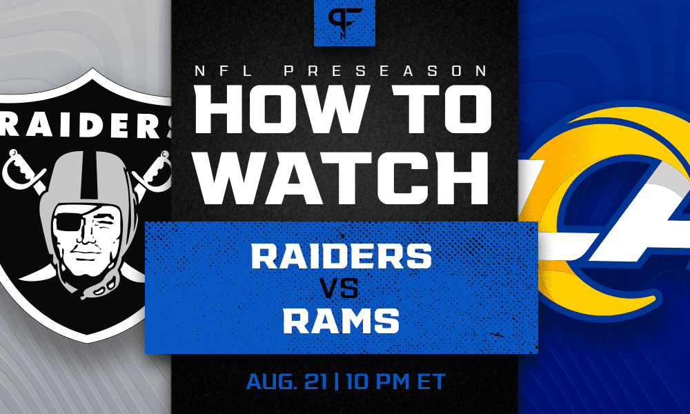 Raiders vs. Rams: How to watch, start time, odds, live streams, TV