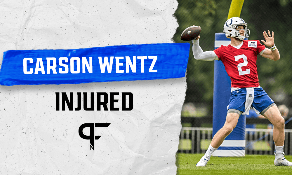 Colts 'still evaluating' extent of Carson Wentz's foot injury