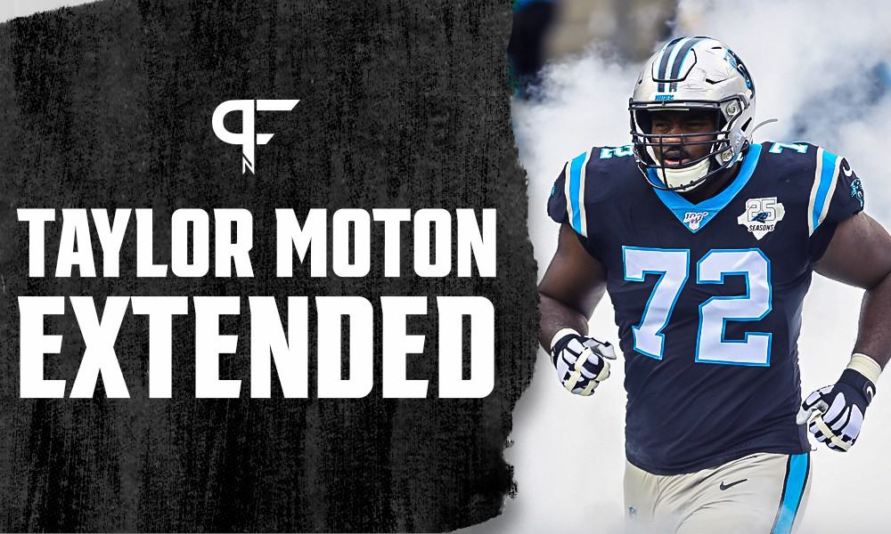 Panthers using franchise tag on right tackle Taylor Moton