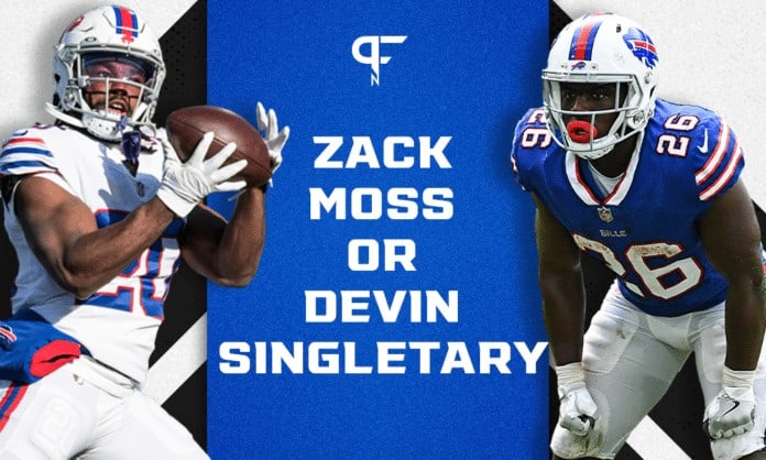 Bills RB Zack Moss Inactive: Devin Singletary's Updated Fantasy Football  Ranking in Week 1