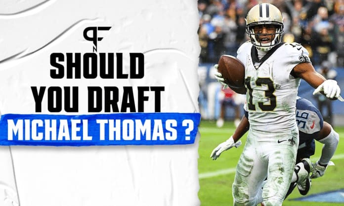 Is Michael Thomas playing today and should fantasy managers trust him vs.  the Falcons?