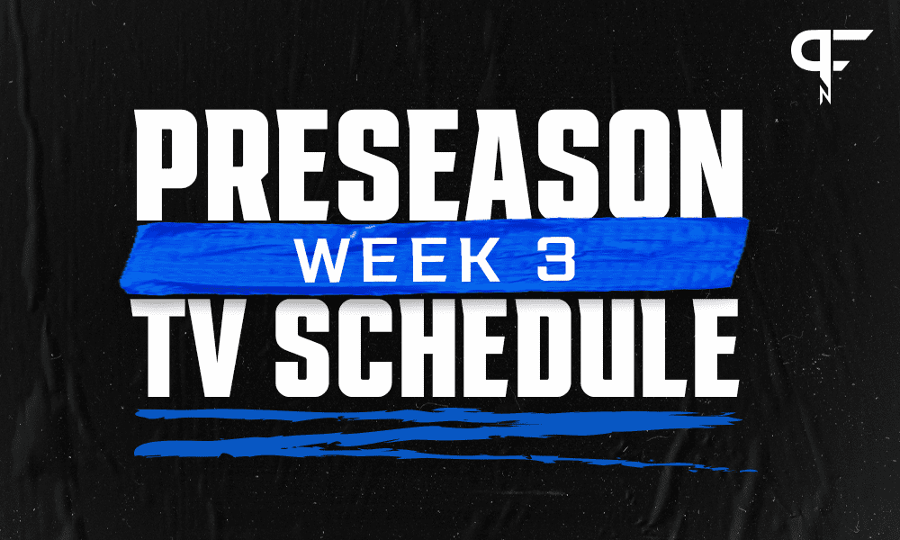 NFL Week 3 Preseason Schedule: TV schedule, times, and channels