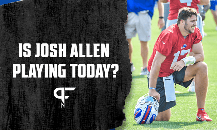 Is Josh Allen playing today vs. the Bears?