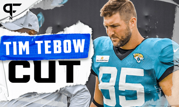 Has TE Tim Tebow been cut from the Jacksonville Jaguars?