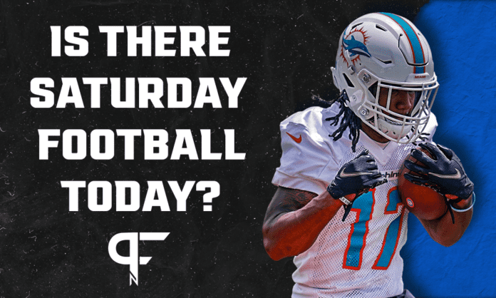 Are there Saturday football games today? NFL Preseason Week 1