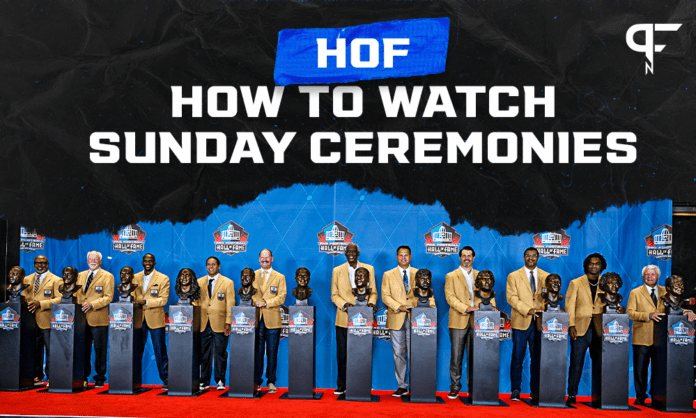 Watch 2023 Pro Football Hall of Fame Ceremony live stream