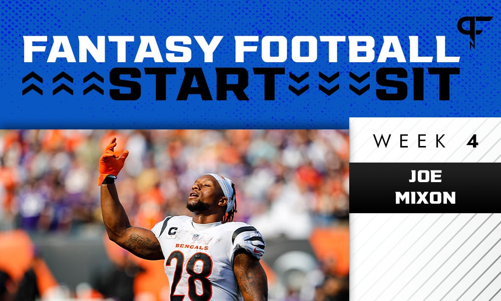 Fantasy Football Start 'Em, Sit 'Em Picks for Week 4: Give Joe