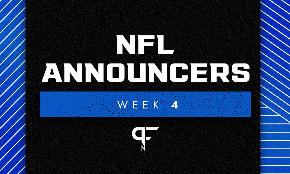 NFL Announcers Week 4: CBS and FOX NFL game assignments this week