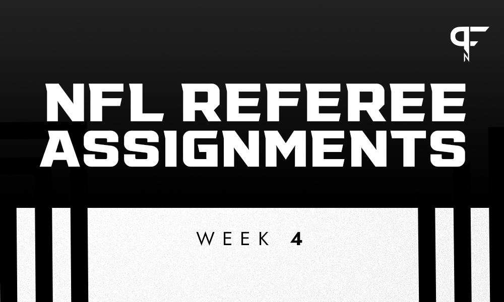 nfl referee assignments week 4 2021