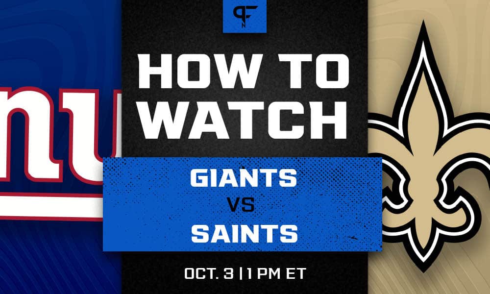 Giants vs. Saints: Game time, TV channel, schedule, odds, how to watch,  more for Week 4 - DraftKings Network