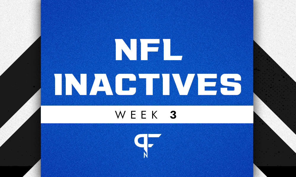 NFL Inactives Week 3: Dalvin Cook, Josh Jacobs inactive