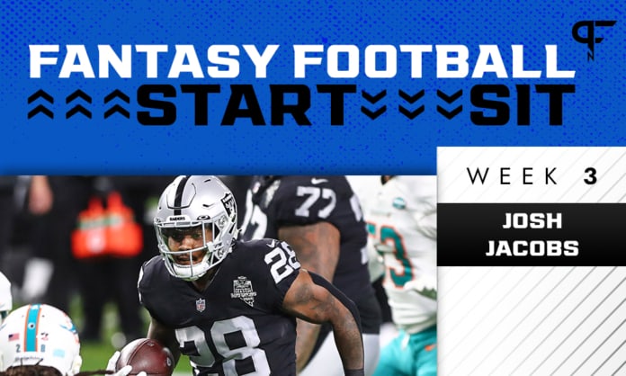 Josh Jacobs Start/Sit Week 3: Raiders RB a risky proposition