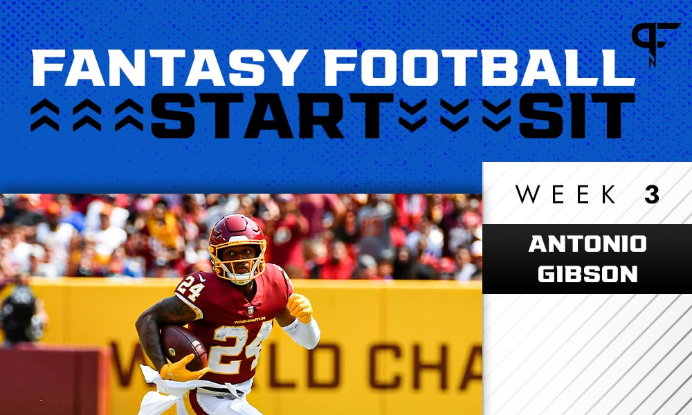 Antonio Gibson Fantasy Outlook: Trust him in a tough matchup?