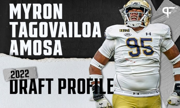 Myron Tagovailoa-Amosa NFL Draft 2022: Scouting Report for Notre Dame DL, News, Scores, Highlights, Stats, and Rumors