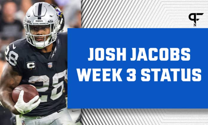 Josh Jacobs Injury Update: Will he play vs. Miami in Week 3?