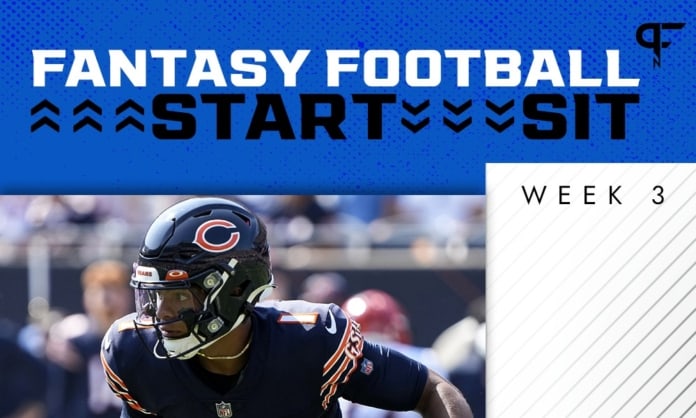 Fantasy Football Start/Sit NFL Week 3: Justin Fields and Damien