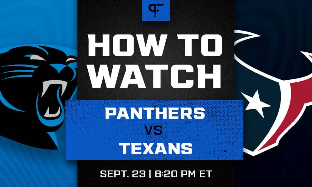 How Can I Stream Panthers vs. Texans Online? Start Time, TV Channel, Odds  for Thursday Night Football (Sept. 23)