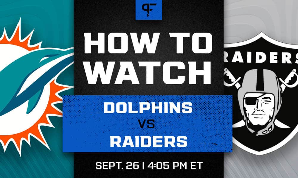 Dolphins vs. Raiders live stream: TV channel, how to watch