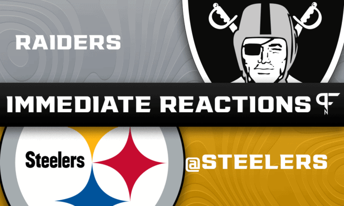 Raiders at Steelers - Game Coverage and Highlights - September 19, 2021, Las Vegas Raiders