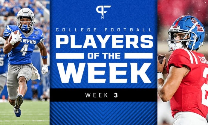 College Football Players of the Week: Matt Corral and Calvin Austin best of Week 3