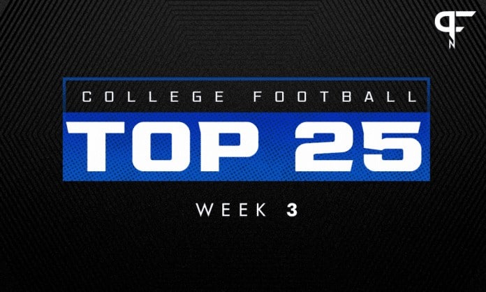 College Football Rankings Week 3: Oregon creeping toward the top five