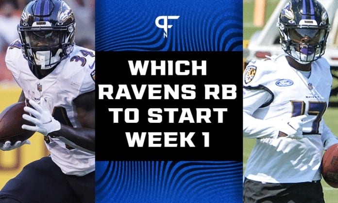 Which Ravens RB should you start in fantasy football in Week 1?