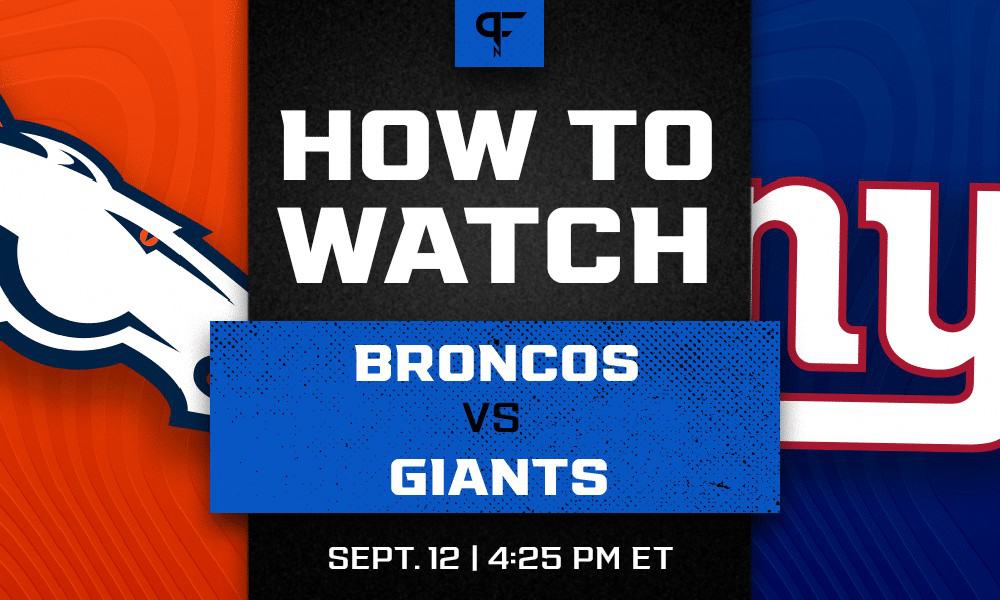 Broncos vs. Giants live stream: How to watch Sunday's Week 1 NFL game on FOX  via live stream - DraftKings Network