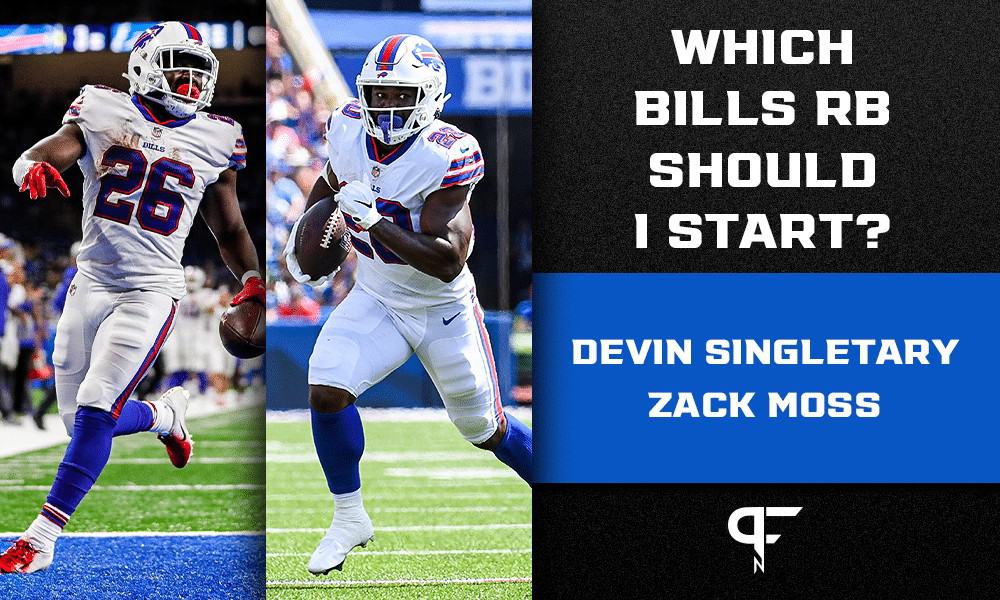 Buffalo Bills running back Zack Moss among inactives for season opener